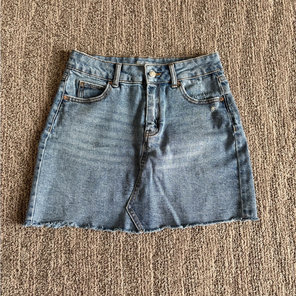 Wild Fable Blue Denim Mini Skirt